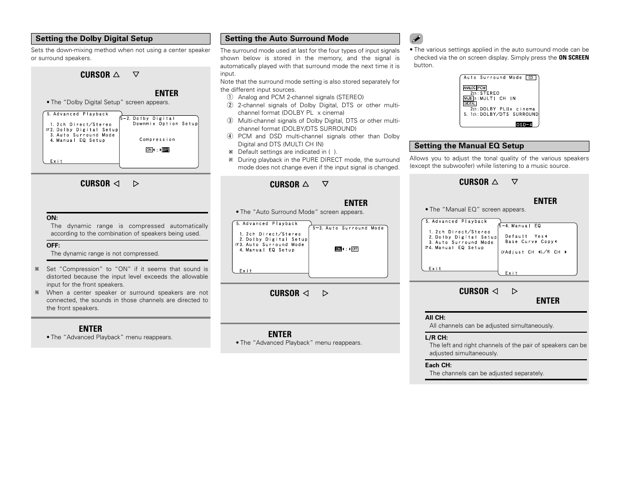 Denon AVR-3806 User Manual | Page 75 / 142