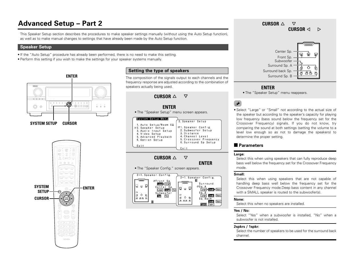 Advanced setup – part 2 | Denon AVR-3806 User Manual | Page 80 / 142