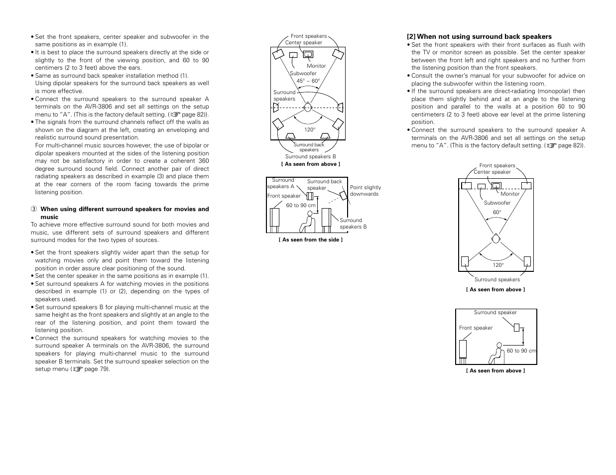 Denon AVR-3806 User Manual | Page 94 / 142