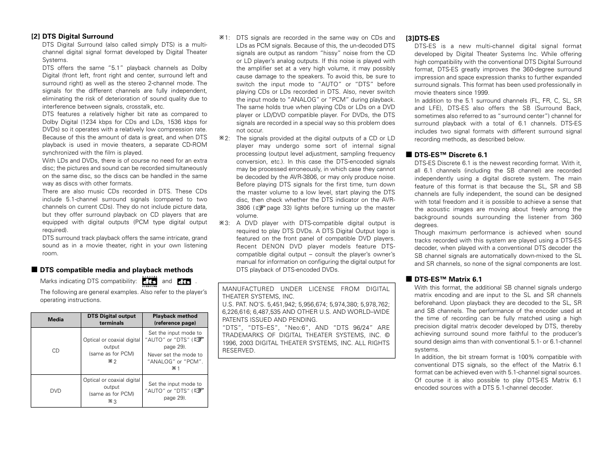 Denon AVR-3806 User Manual | Page 96 / 142