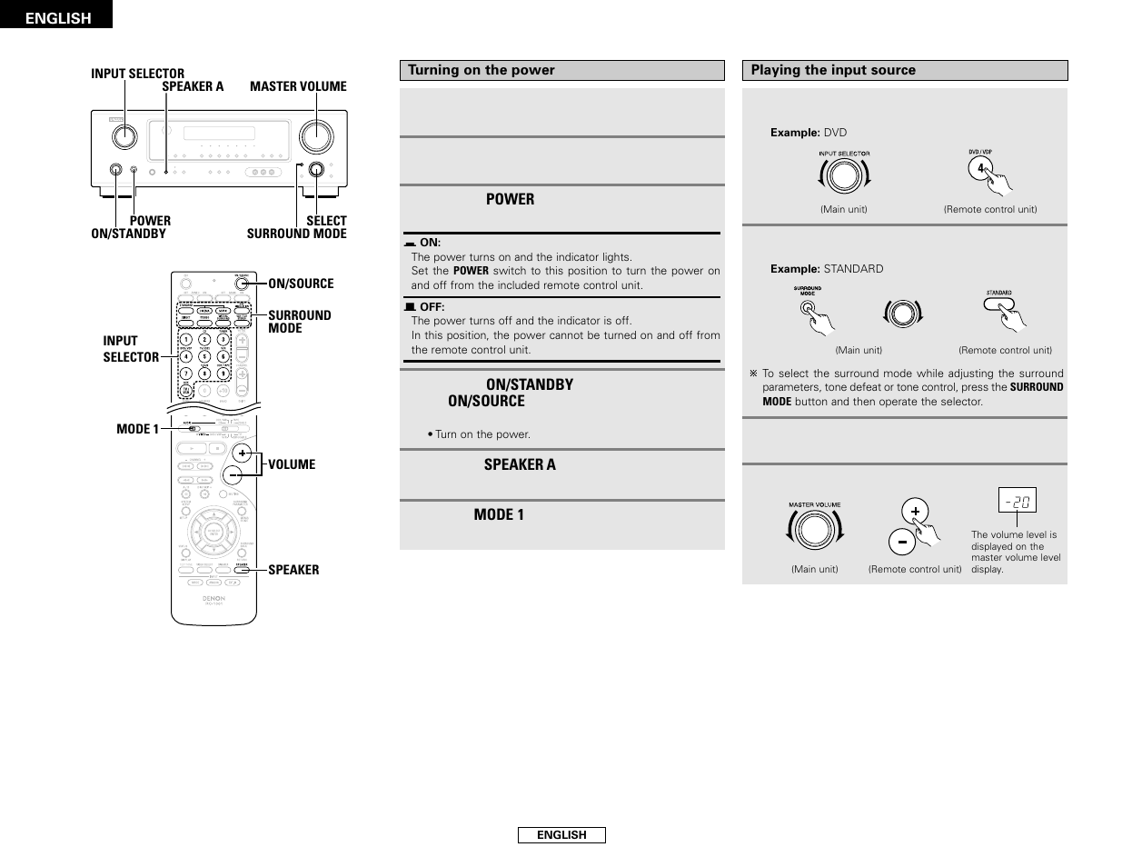 Denon AVR-486 User Manual | Page 10 / 53