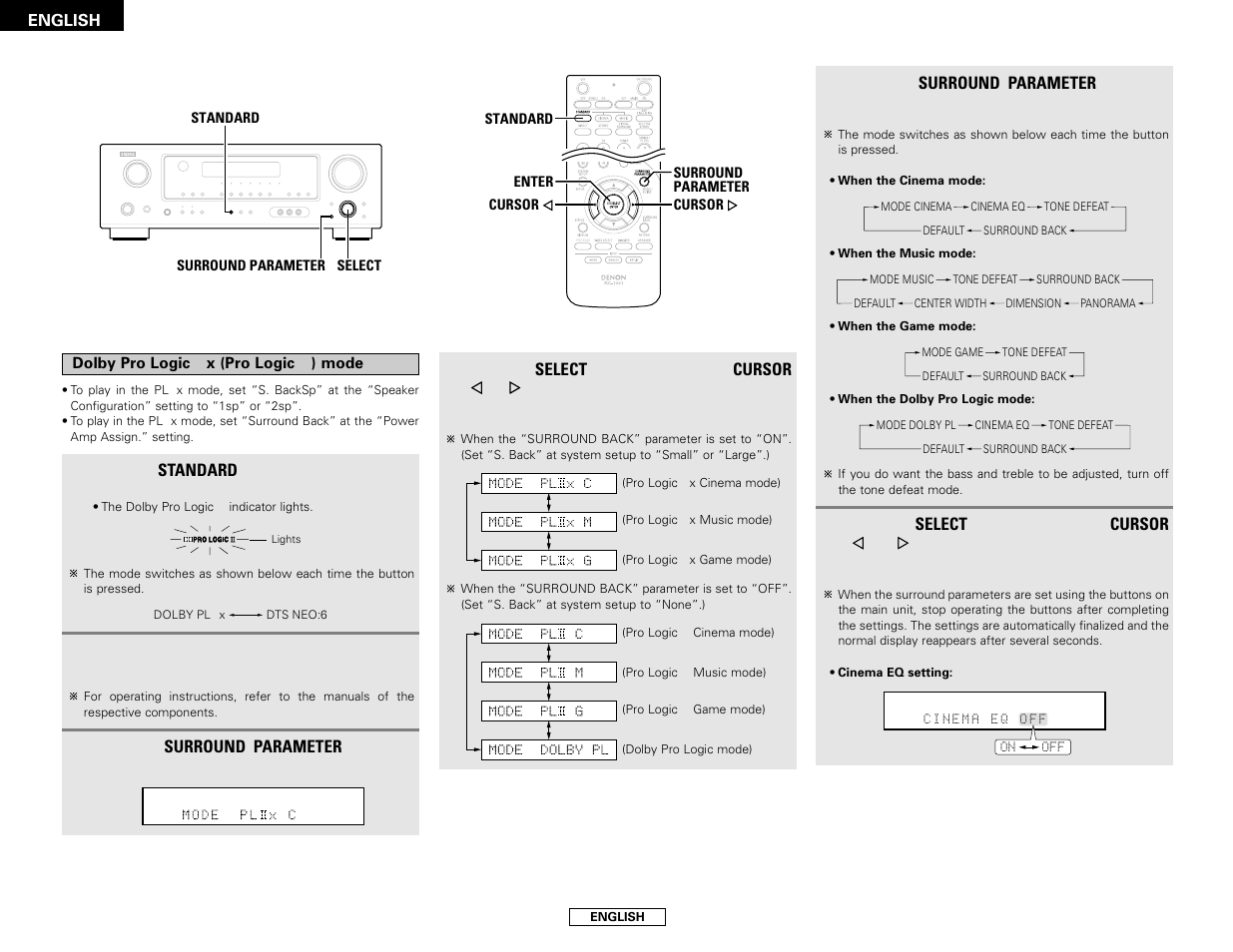 Denon AVR-486 User Manual | Page 24 / 53