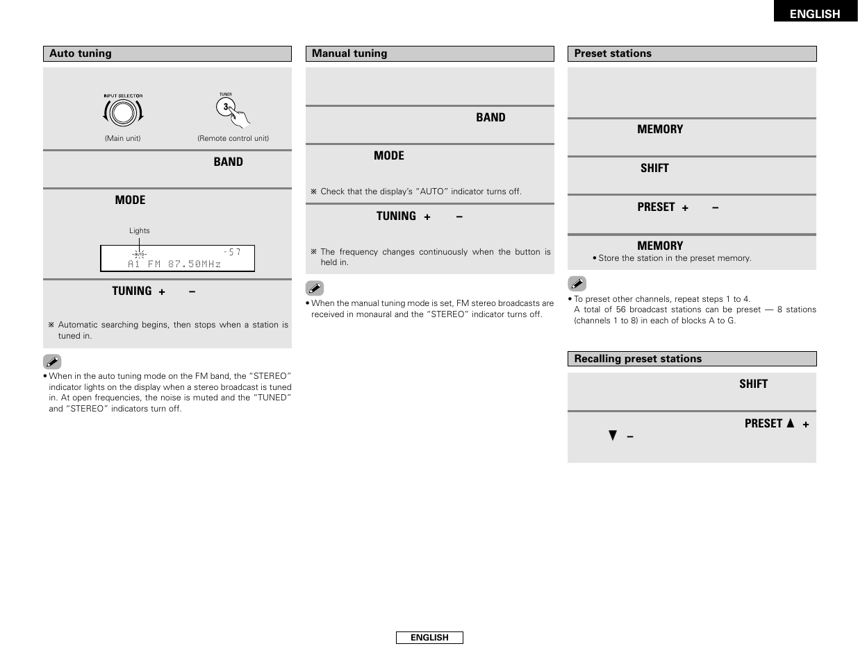 Denon AVR-486 User Manual | Page 33 / 53