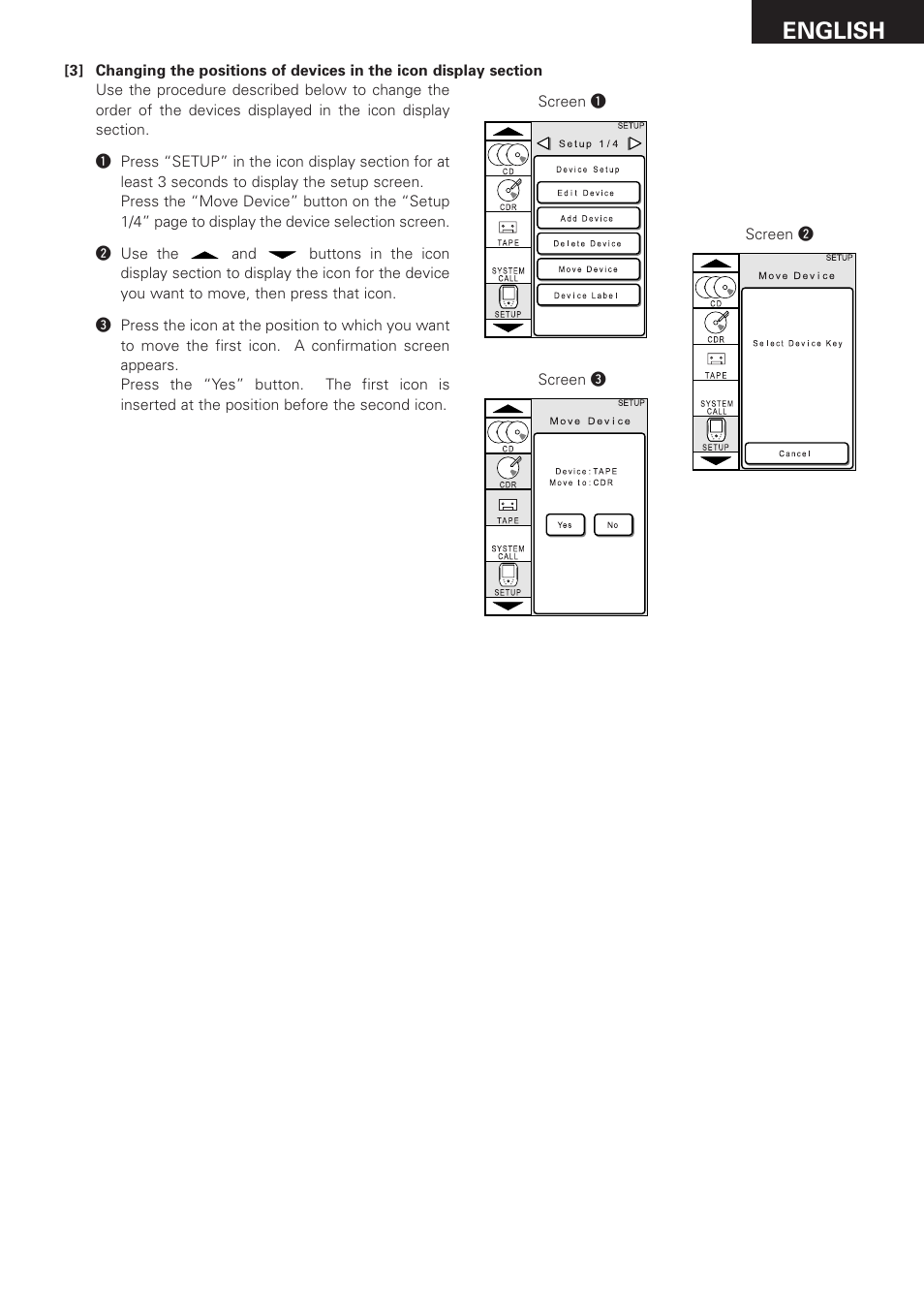 English | Denon RC-8000 User Manual | Page 27 / 39