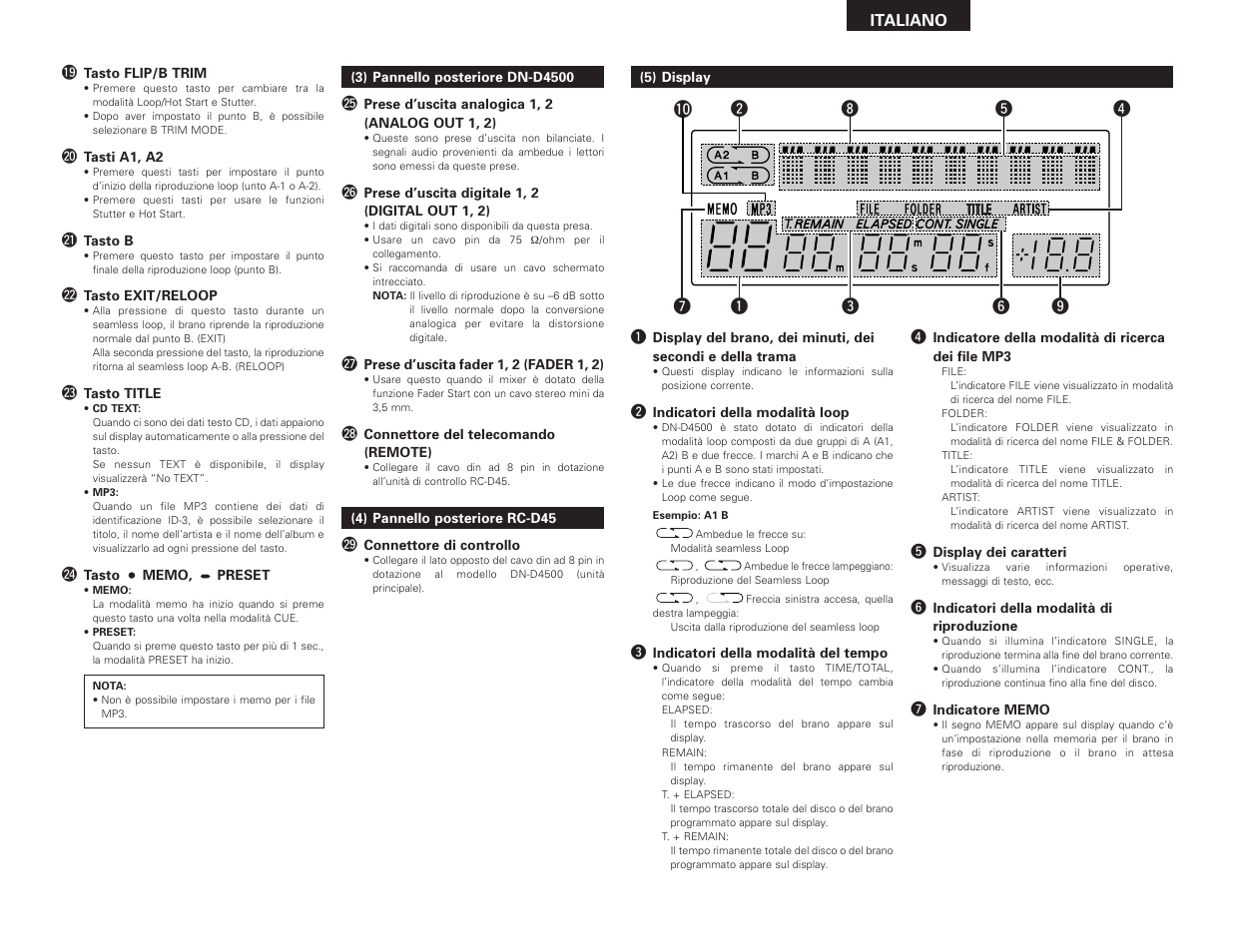 Denon DN-D4500 User Manual | Page 39 / 88