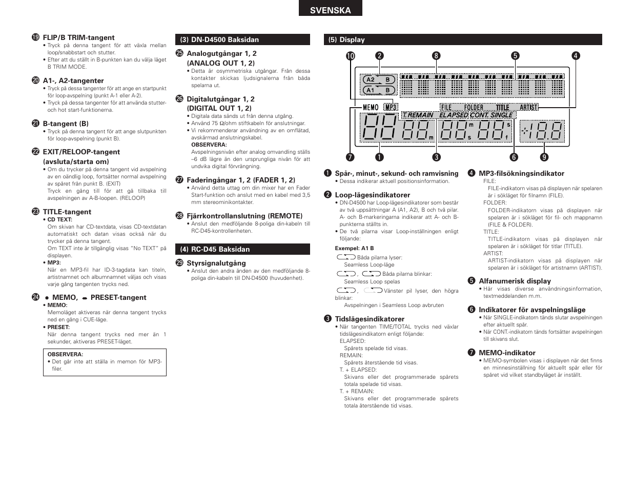 Denon DN-D4500 User Manual | Page 69 / 88
