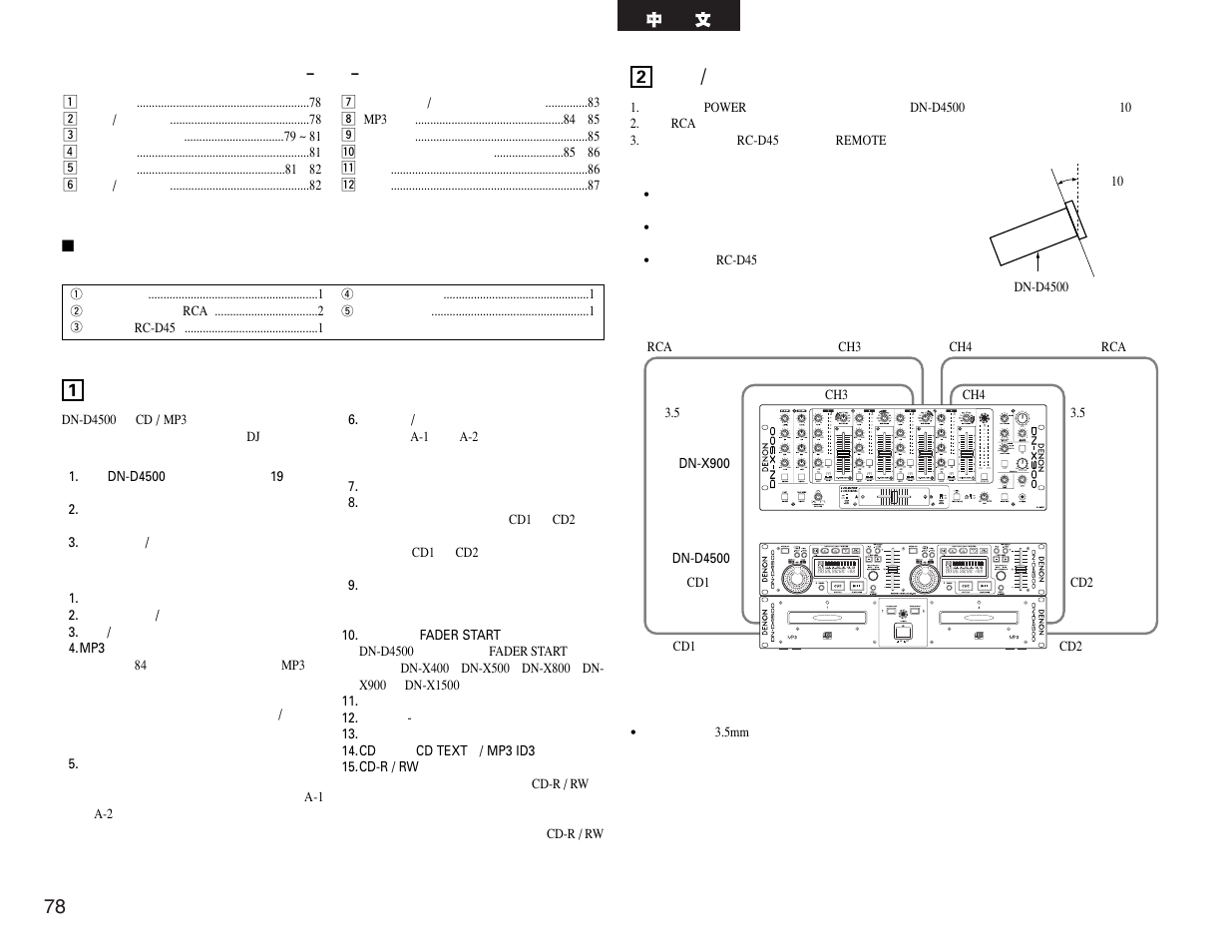 Denon DN-D4500 User Manual | Page 78 / 88