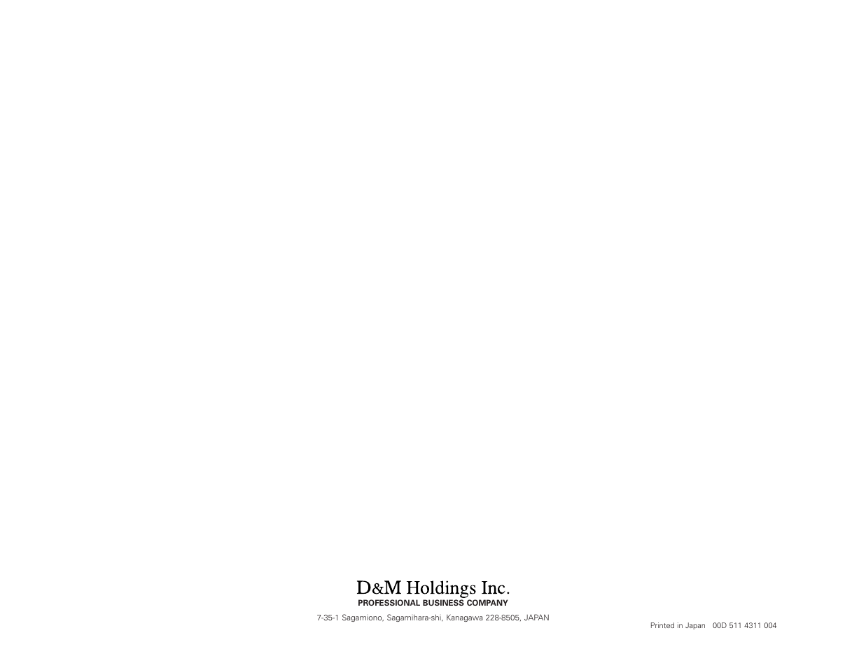 Denon DN-D4500 User Manual | Page 88 / 88