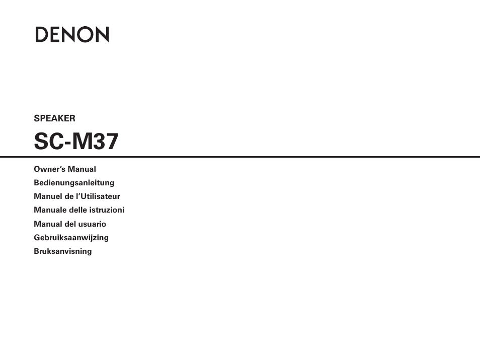 Sc-m37 | Denon RCD-M38 User Manual | Page 30 / 37