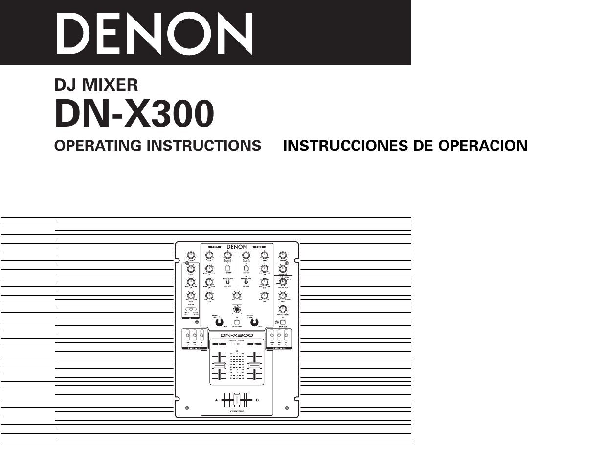 Denon DN-X300 User Manual | 17 pages