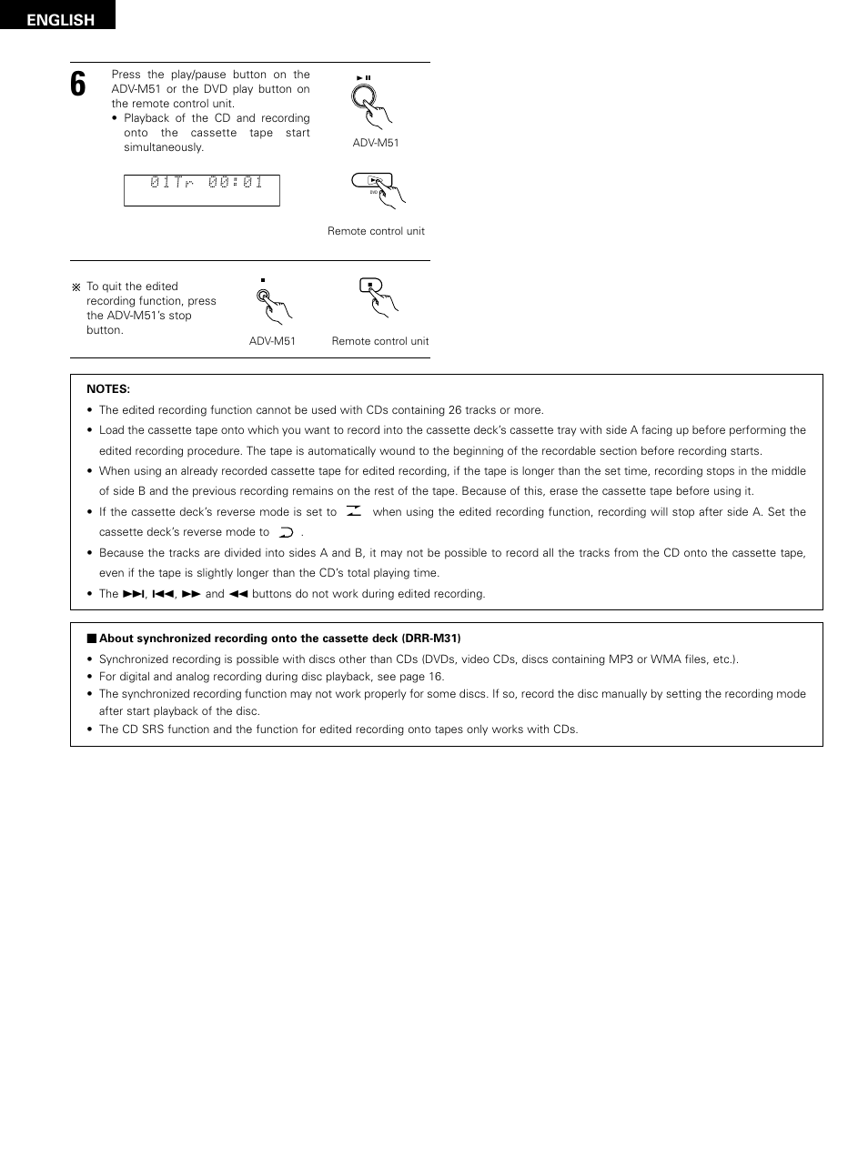 English | Denon D-M51DVS User Manual | Page 104 / 109