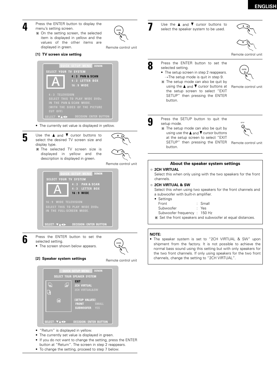 English | Denon D-M51DVS User Manual | Page 33 / 109