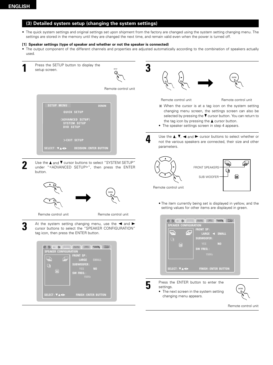 English | Denon D-M51DVS User Manual | Page 34 / 109
