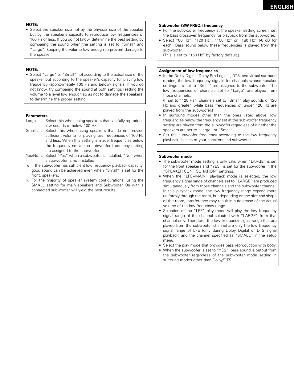 English | Denon D-M51DVS User Manual | Page 35 / 109