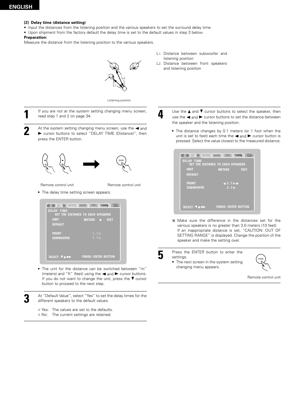 English | Denon D-M51DVS User Manual | Page 36 / 109