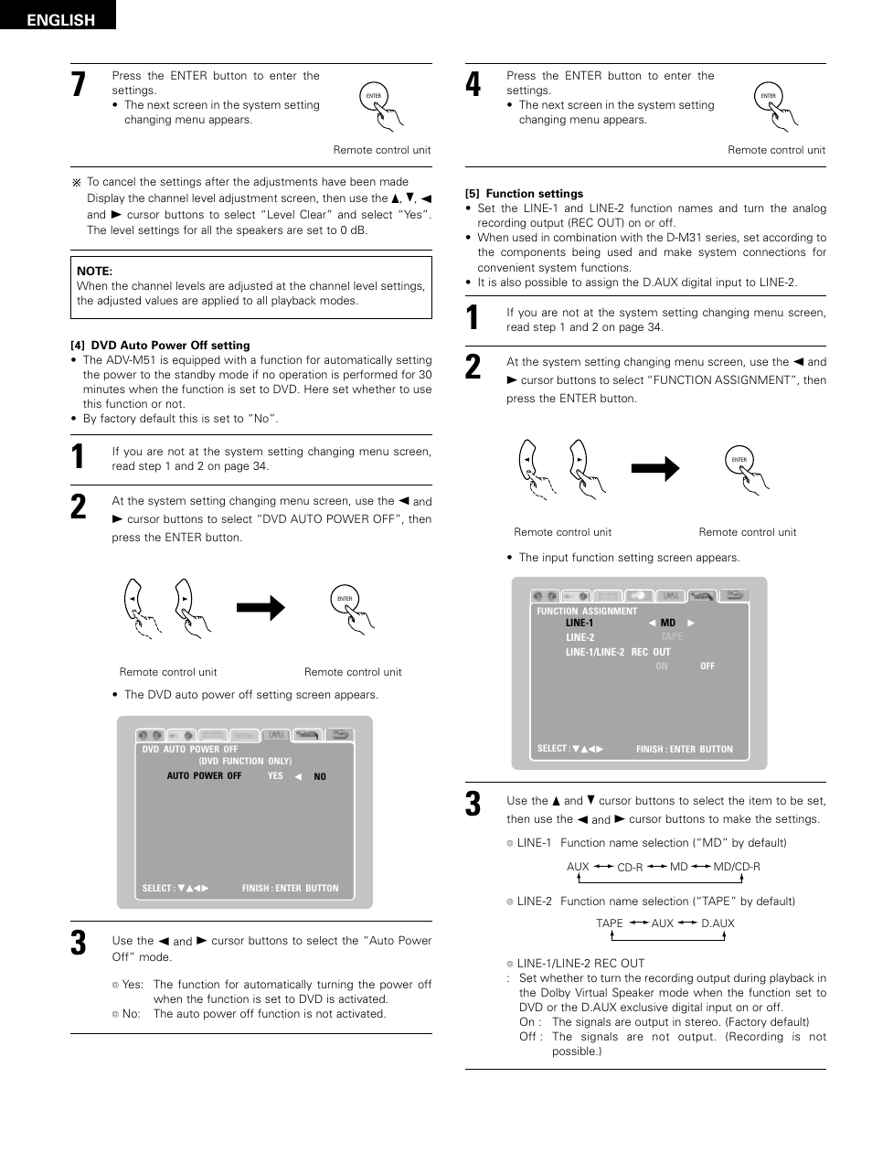 English | Denon D-M51DVS User Manual | Page 38 / 109