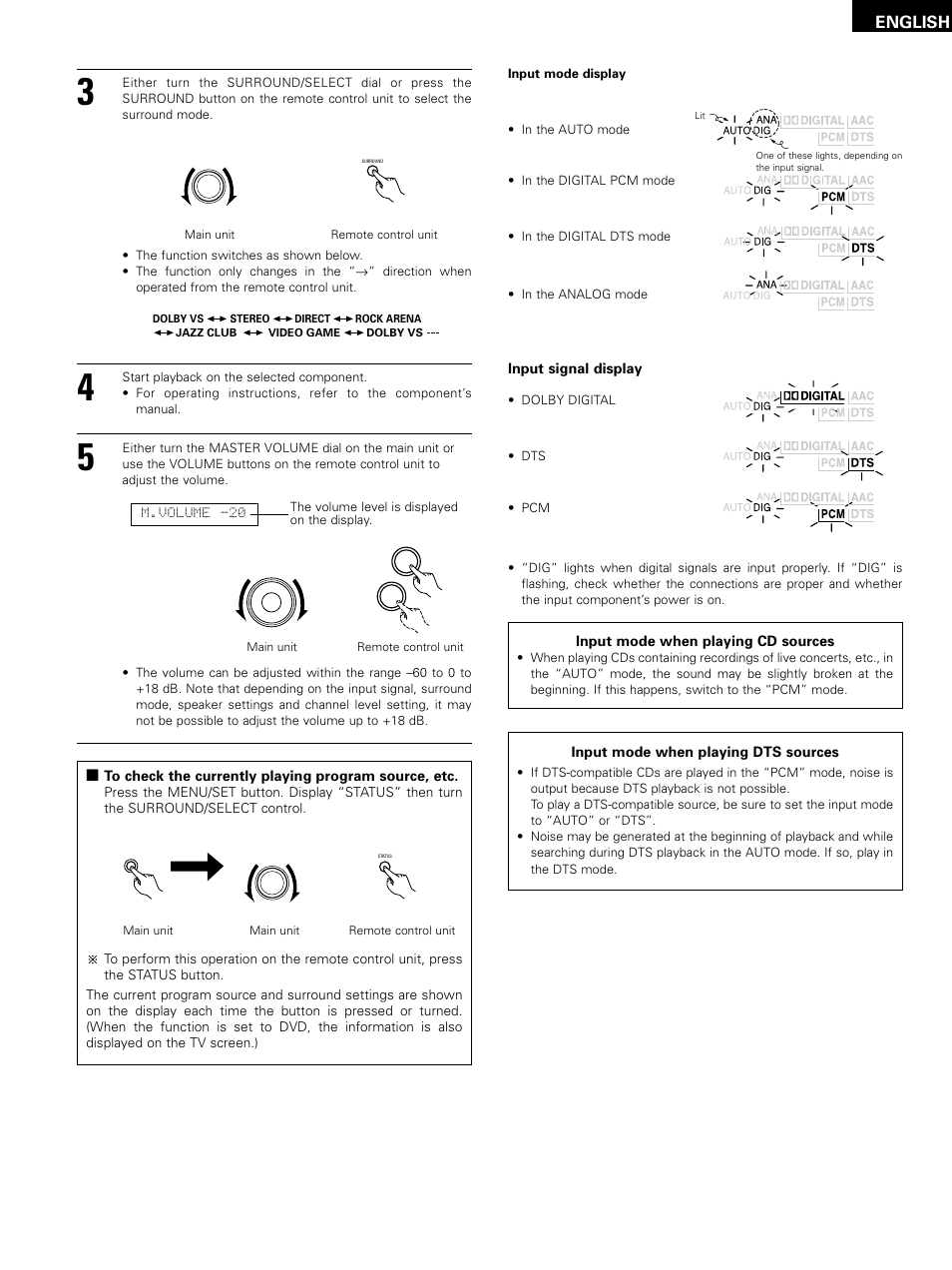 English | Denon D-M51DVS User Manual | Page 45 / 109