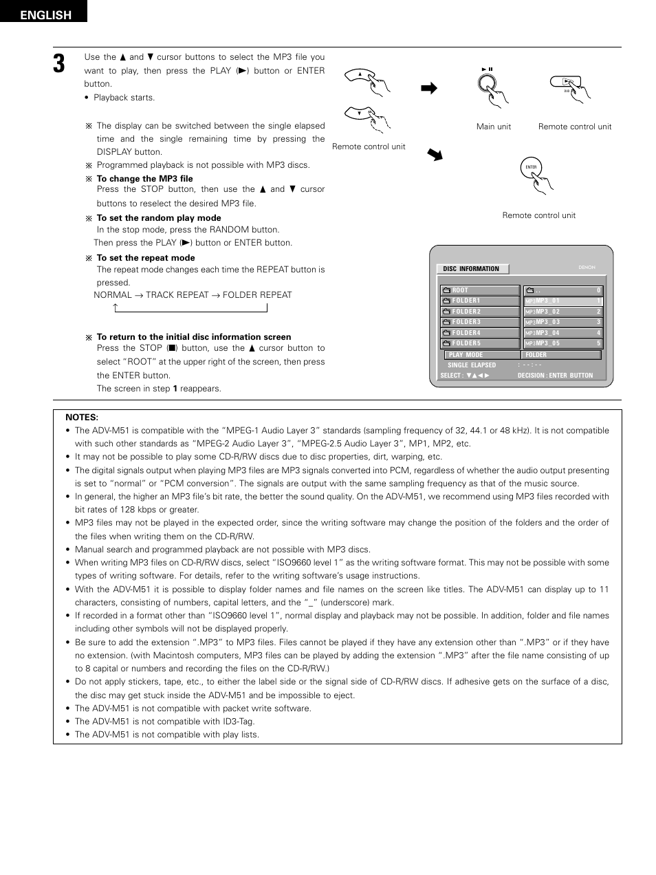 English | Denon D-M51DVS User Manual | Page 70 / 109