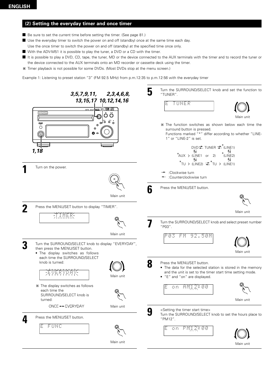 English | Denon D-M51DVS User Manual | Page 82 / 109