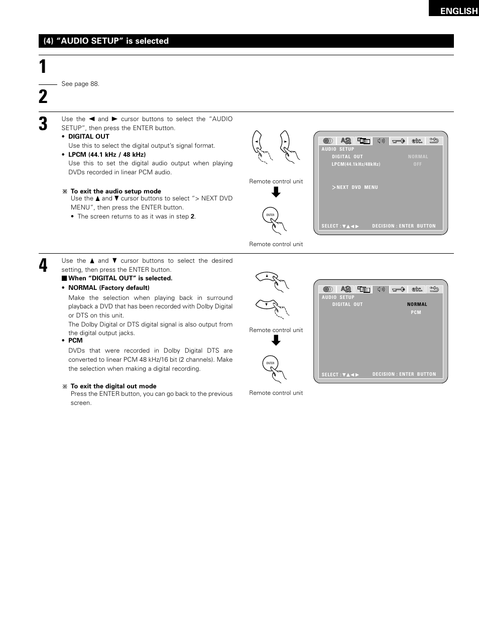 English | Denon D-M51DVS User Manual | Page 95 / 109