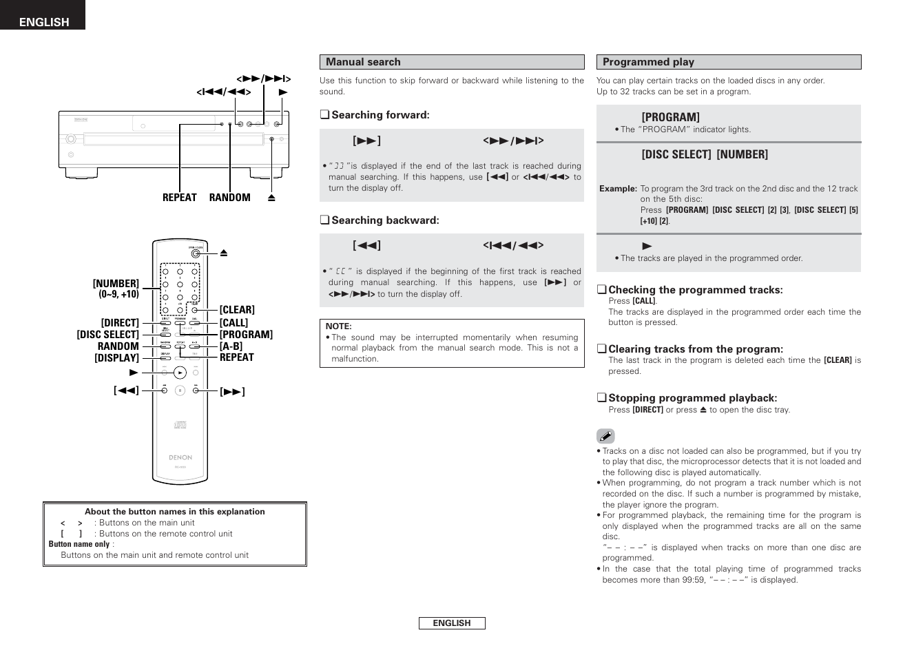 Denon DCM-390/290 User Manual | Page 12 / 16