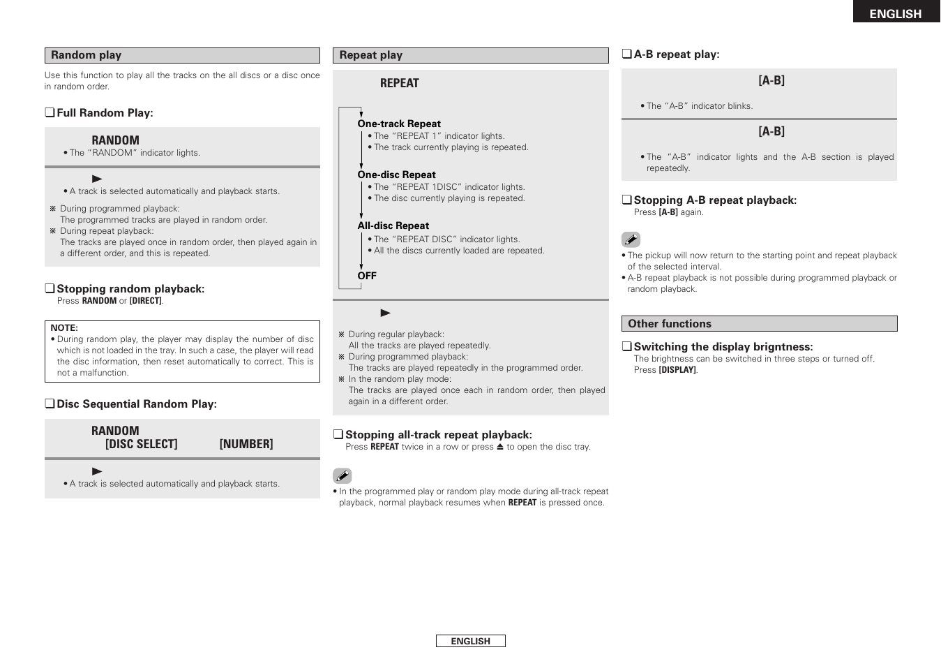 Denon DCM-390/290 User Manual | Page 13 / 16