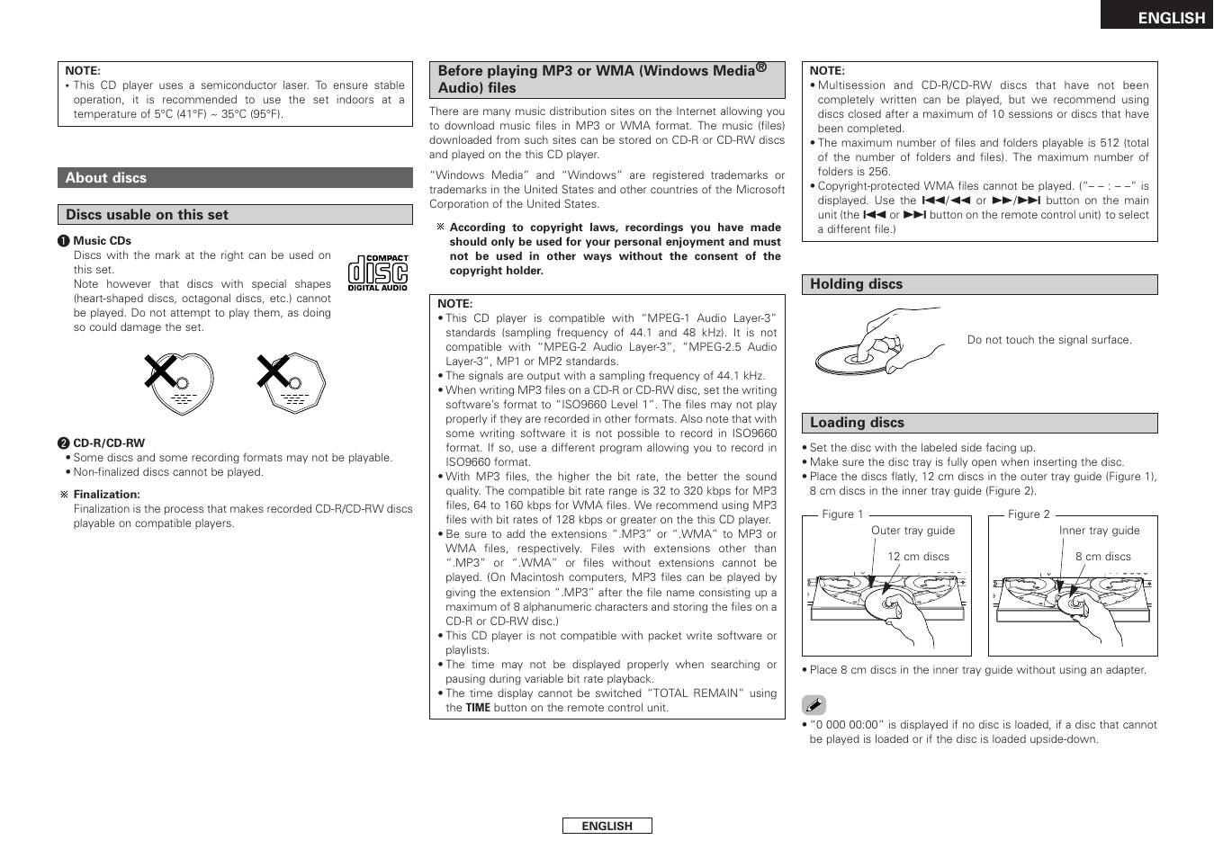 Denon DCM-390/290 User Manual | Page 5 / 16