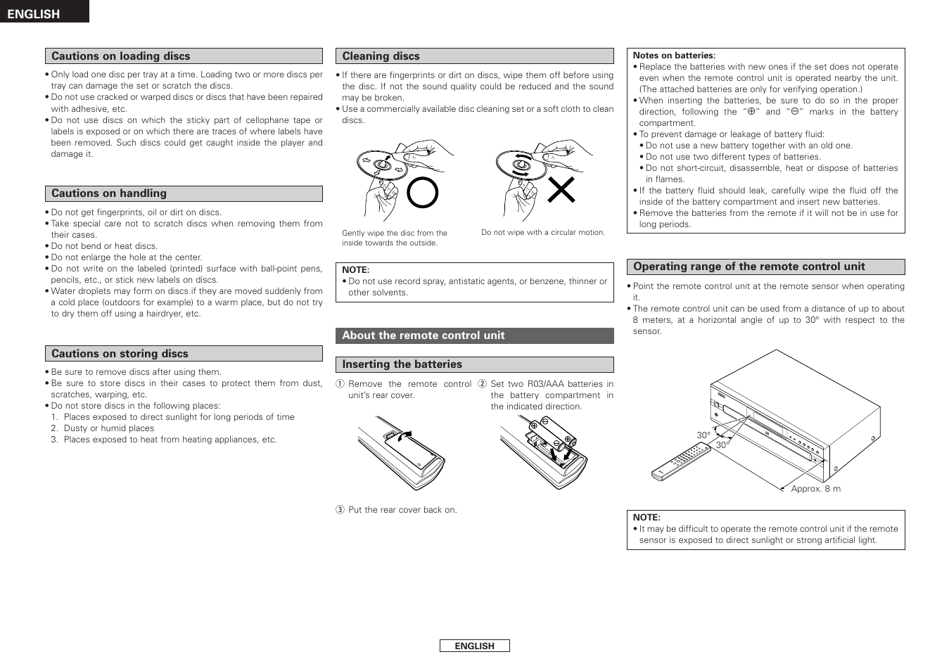 Denon DCM-390/290 User Manual | Page 6 / 16