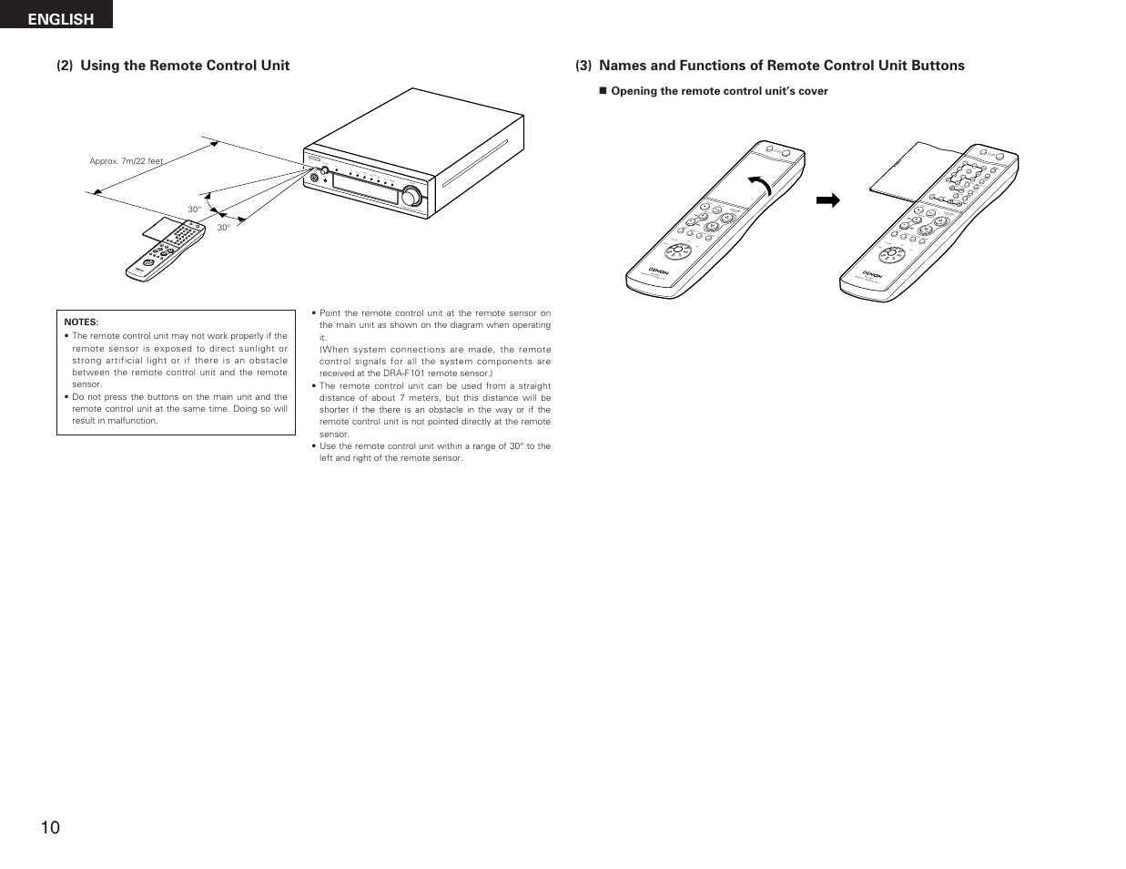 Denon DRA-F101 User Manual | Page 10 / 37