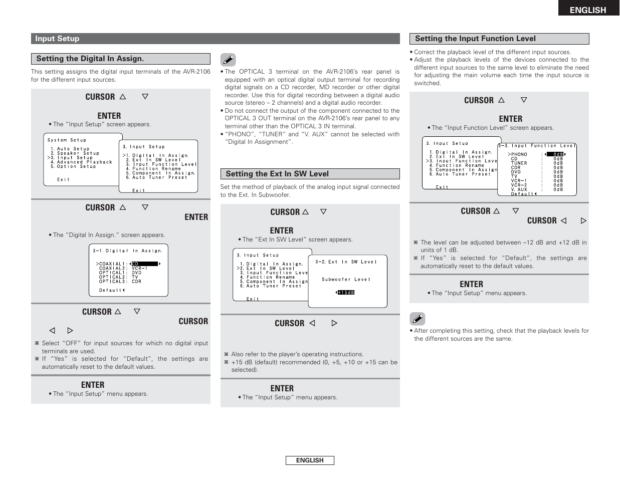 Denon AVR-2106 User Manual | Page 39 / 57