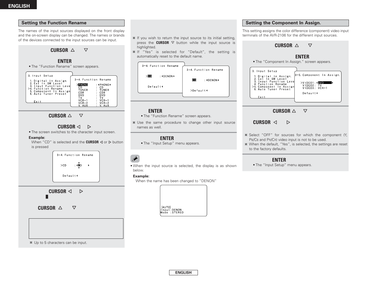 Denon AVR-2106 User Manual | Page 40 / 57