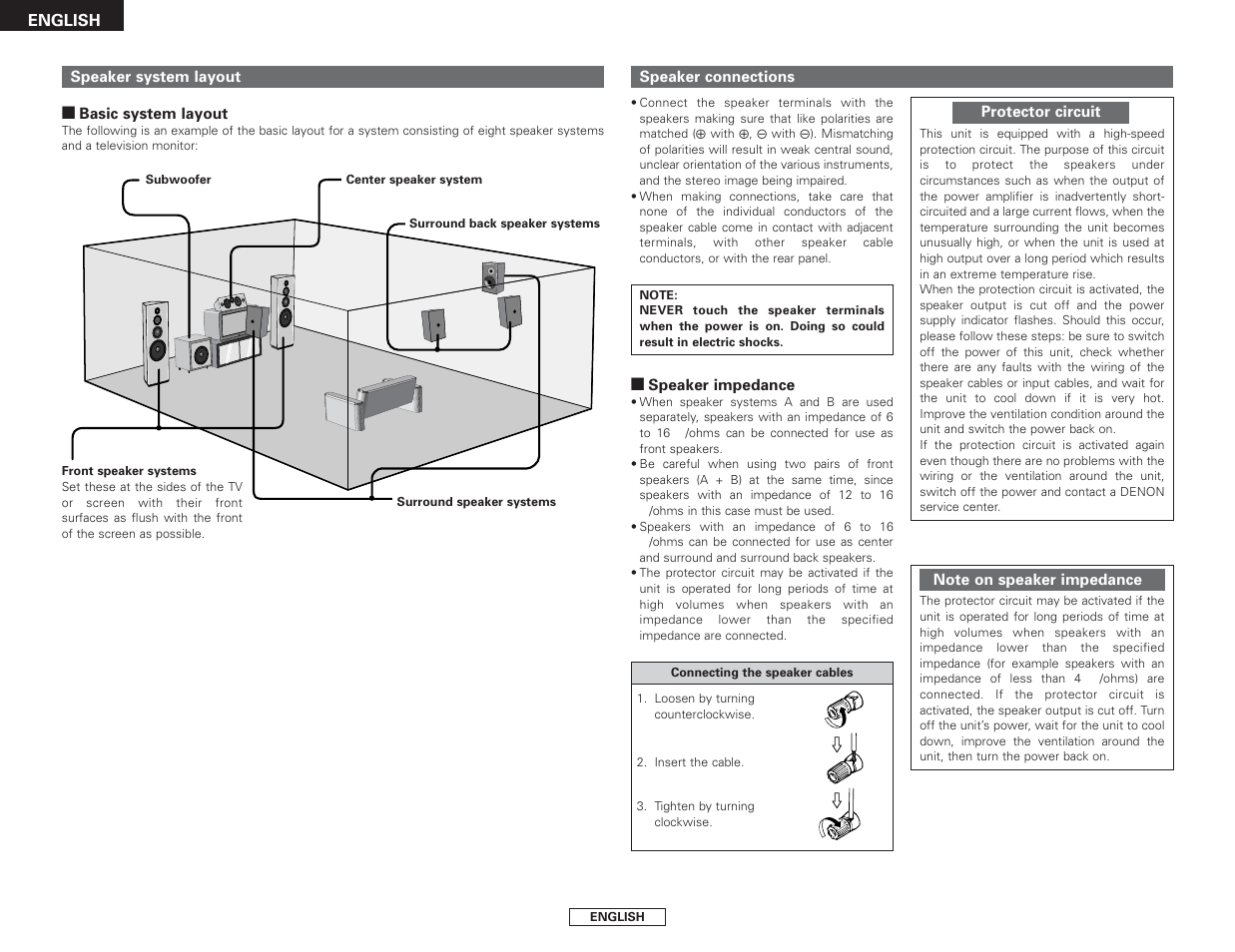 Denon AVR-2106 User Manual | Page 8 / 57