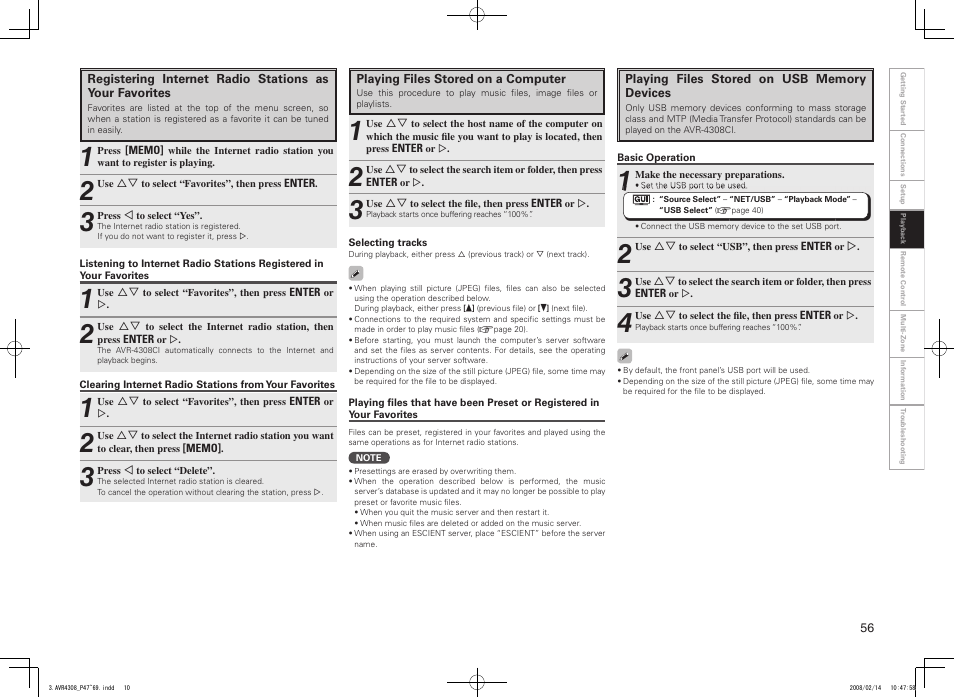 Denon AVR-4308CI User Manual | Page 59 / 110