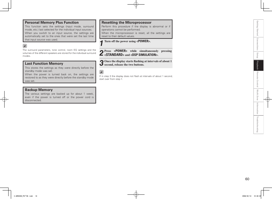 Denon AVR-4308CI User Manual | Page 63 / 110