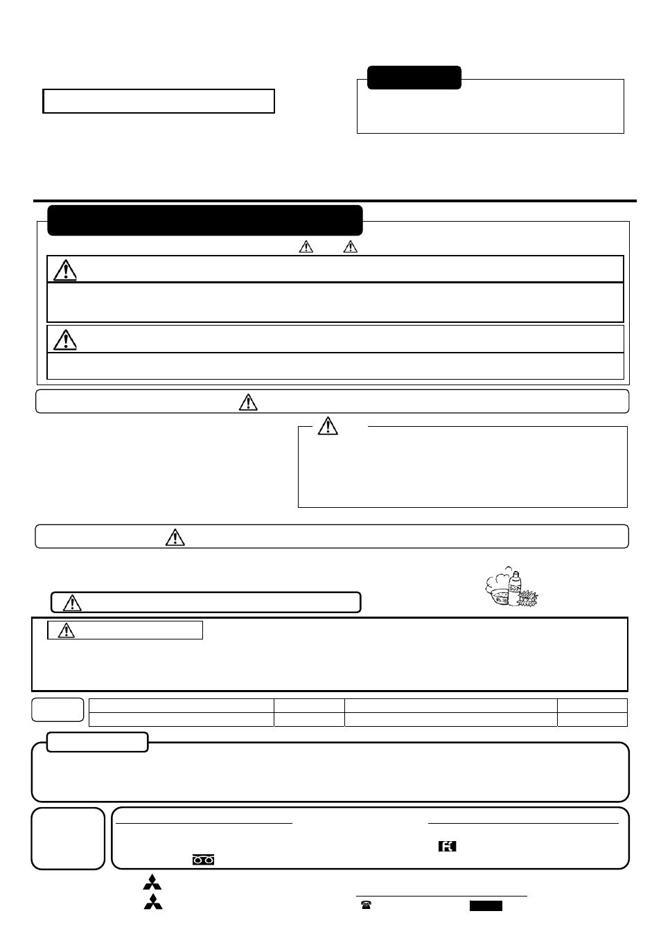 MITSUBISHI ELECTRIC WC1326N User Manual | 2 pages