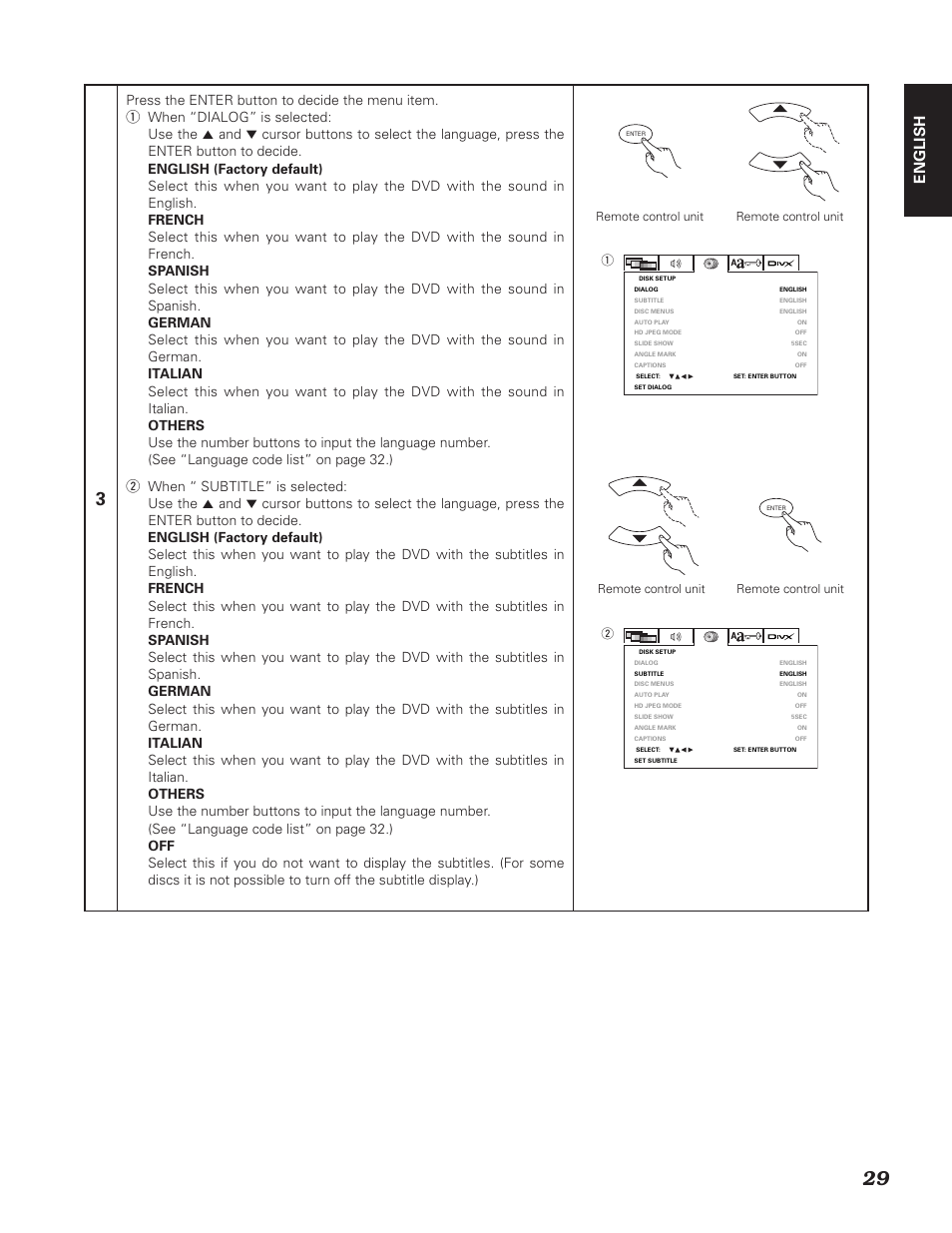 English | Denon DN-V310 User Manual | Page 36 / 83