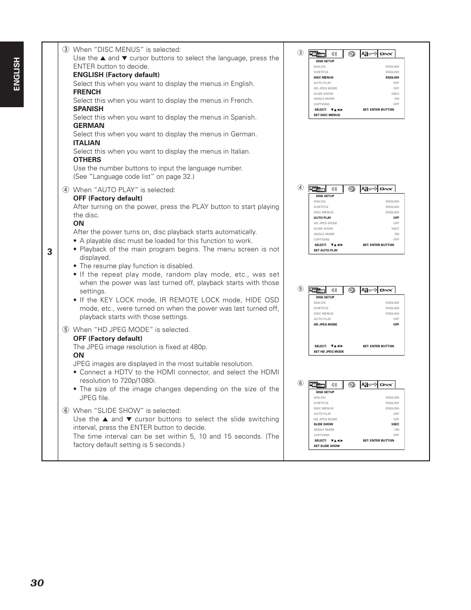 English | Denon DN-V310 User Manual | Page 37 / 83