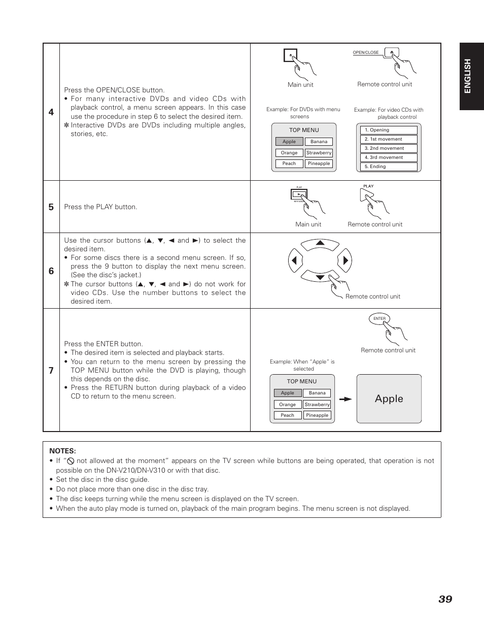 Apple | Denon DN-V310 User Manual | Page 46 / 83