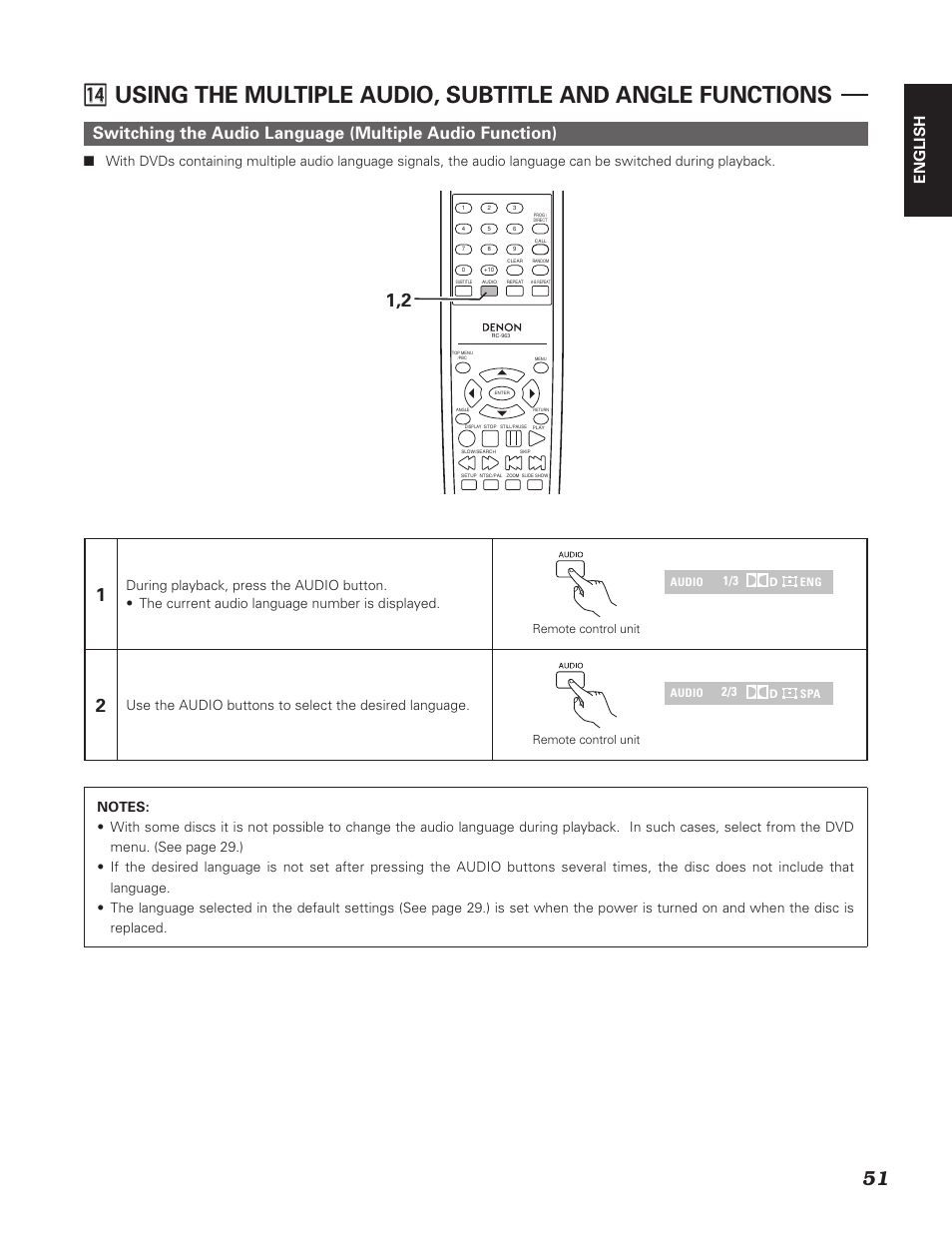 English | Denon DN-V310 User Manual | Page 58 / 83