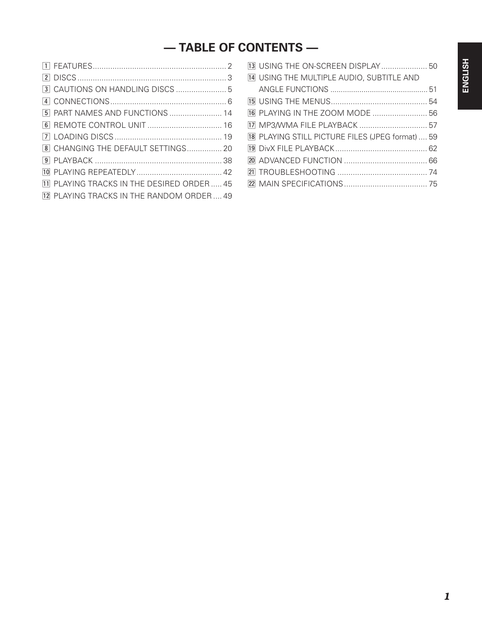Denon DN-V310 User Manual | Page 8 / 83