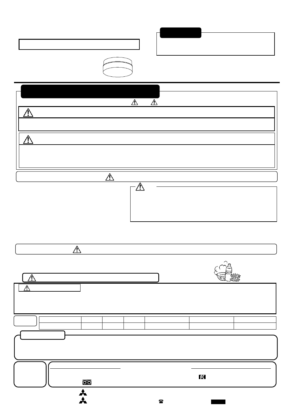 MITSUBISHI ELECTRIC WP30021W User Manual | 2 pages