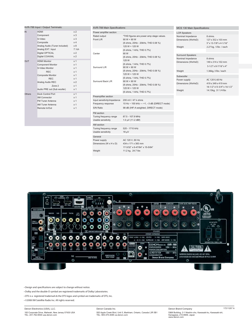 Denon DHT-788BA User Manual | Page 2 / 2