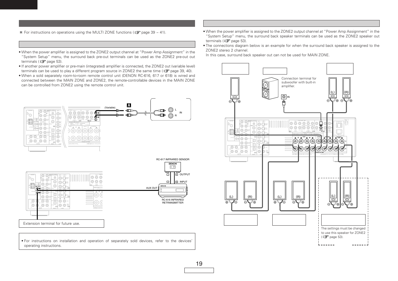 English | Denon AVR-787 User Manual | Page 22 / 74