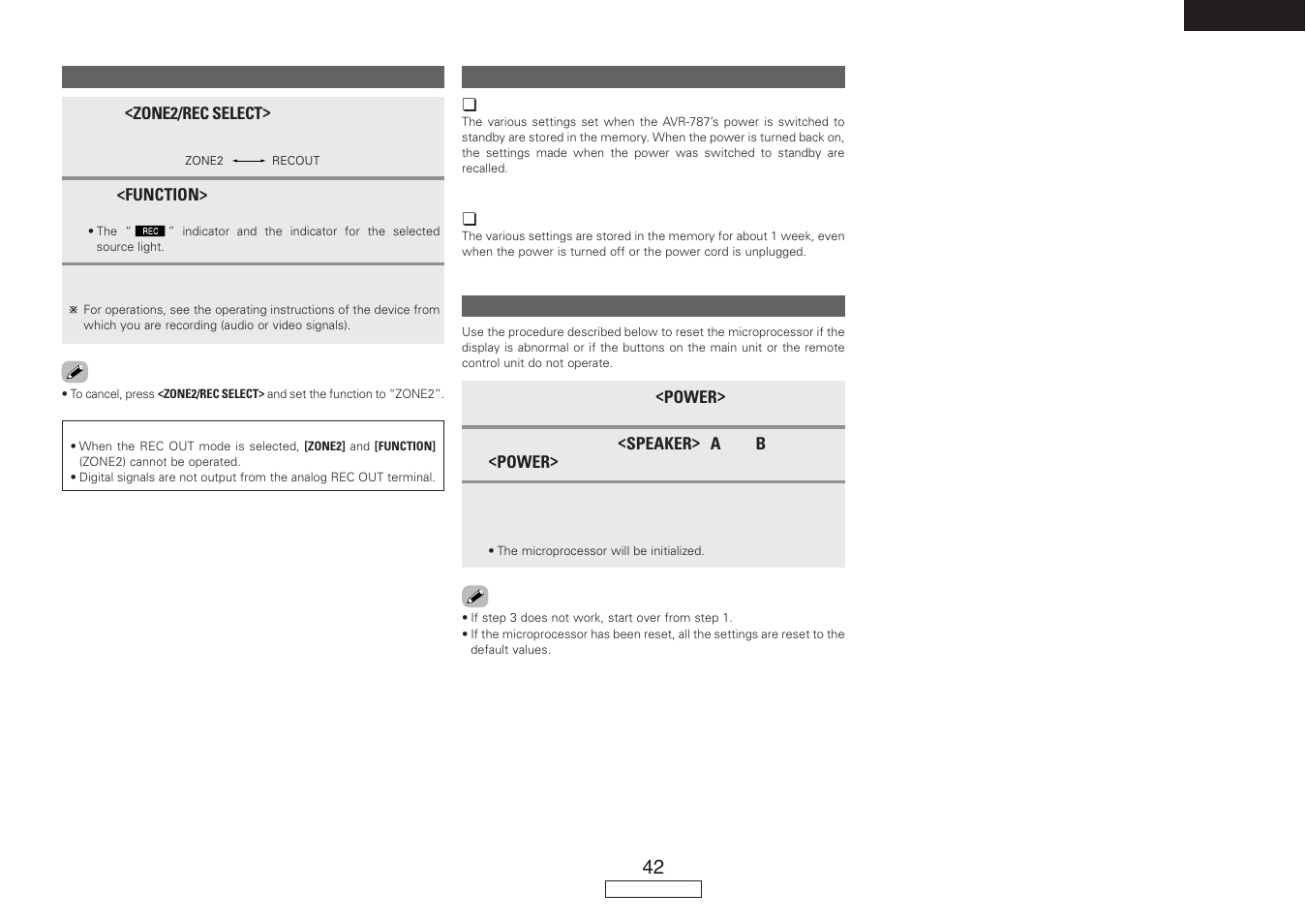 Denon AVR-787 User Manual | Page 45 / 74