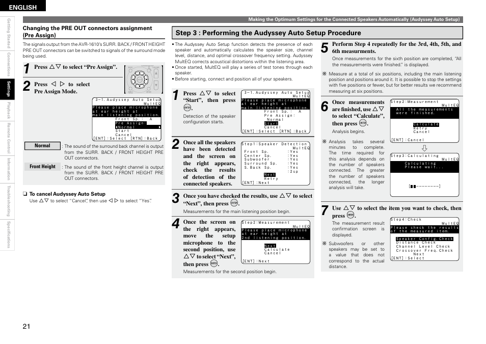 Denon AVR 1610 User Manual | Page 24 / 67