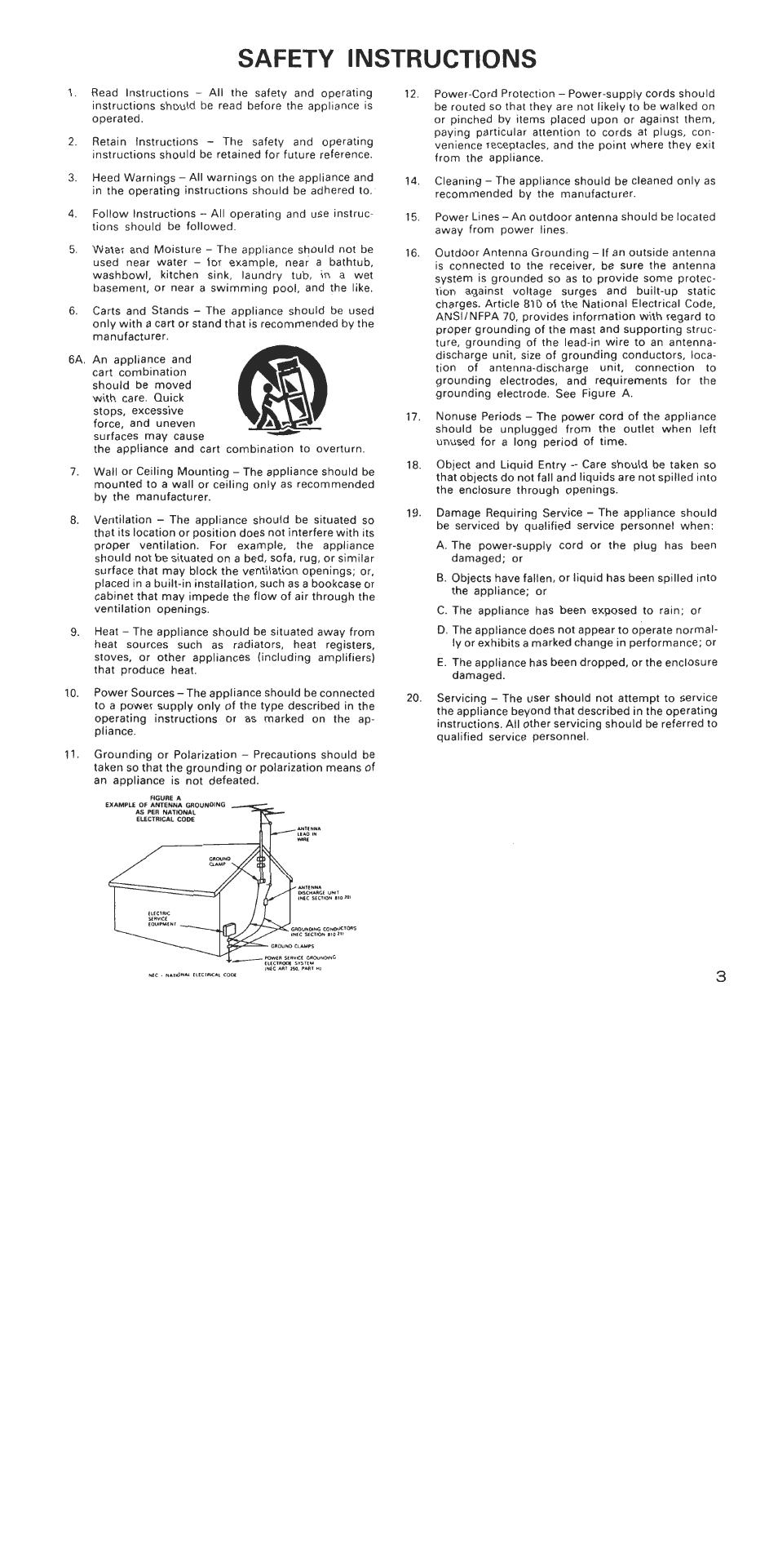 Safety instructions | Denon DRW-585 User Manual | Page 3 / 17