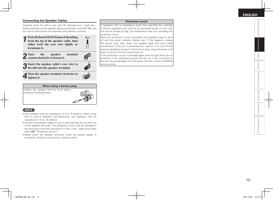 Denon AVR-788 User Manual | Page 13 / 74