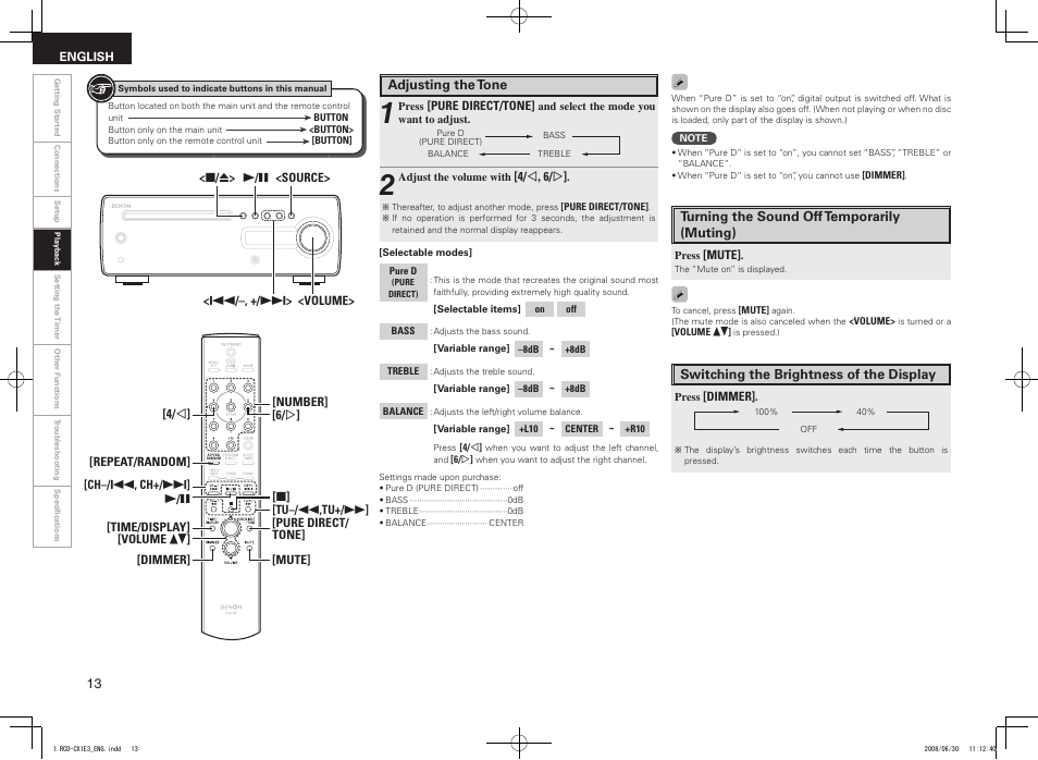 Denon RCD-CX1 User Manual | Page 16 / 28