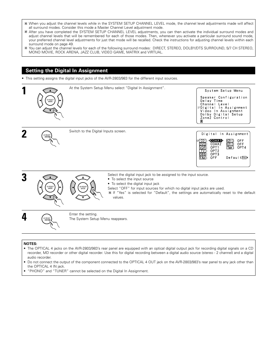 Denon AVR-983 User Manual | Page 23 / 76