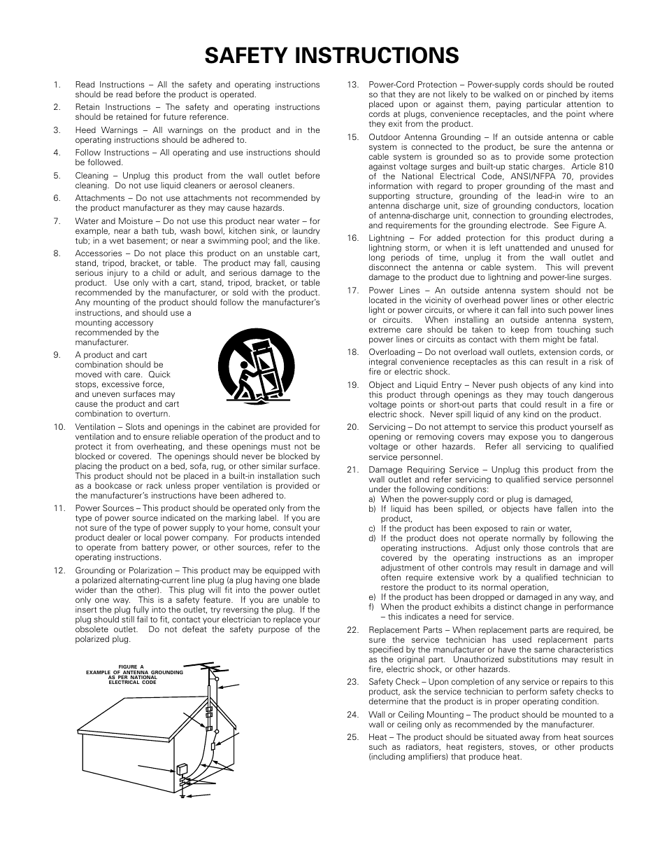 Safety instructions | Denon AVR-983 User Manual | Page 3 / 76